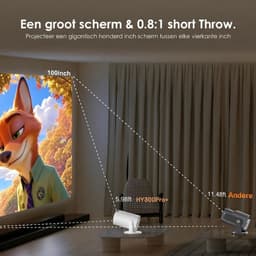 SP® Mini Beamer - Videoprojector - Kleine Mobiele Telefoonprojector - Wit - 10cm x 10cm x 17cm — thumbnail 3