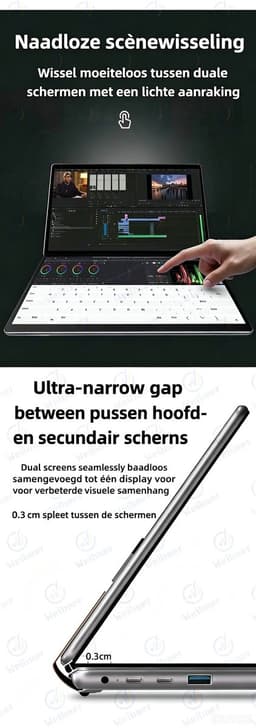 Beelink DS20 Dual-Screen Laptop Intel N150 16GB RAM 1TB SSD Windows 11 — thumbnail 4