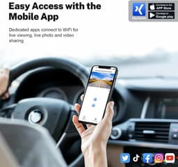 Thijox - 4K UHD 2160P Dashcam voor Volvo XC40 2019-2022, OEM-Look, G-sensor, WiFi & App, 64 GB Kaart, Eenvoudig te Installeren, Loop-opname, T4 T5 Acc — thumbnail 4