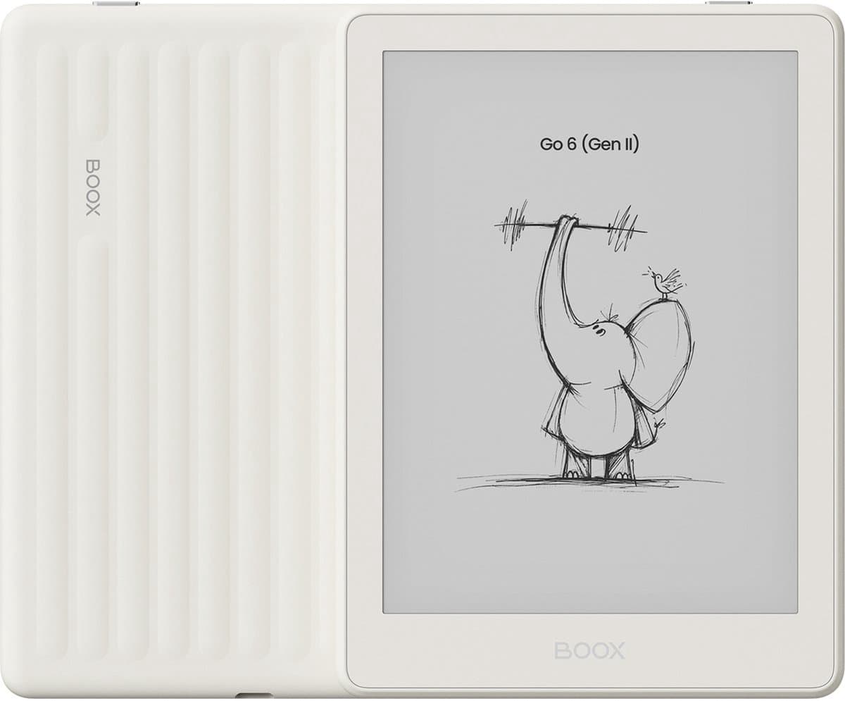 2e Kansje BOOX Go 6 (Gen II) - 6'' e-Reader – Schelp - 300 PPI ePaper, Android, Google Play Store, 3 GB RAM, 32 GB opslag, microSD, verstelbare frontverlichting, InkSense Plus-compatibel — afbeelding 1