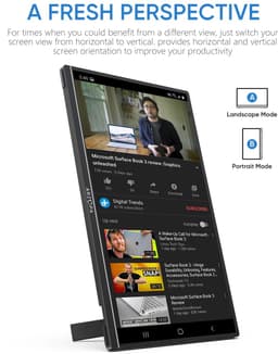 Zerova 14 inch Draagbare Monitor - Full HD 1080P IPS Scherm - USB-C en Mini HDMI - Tweede Scherm voor Laptop, Switch, PS en Xbox — thumbnail 5