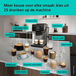 Siemens EQ600 iAroma - TP605EM3 - Volautomatische koffiemachine - RVS - Verlichting - 10 profielen - 2026 editie — thumbnail 5