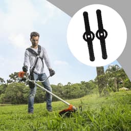 Grasmaaier Mesjes - Vervangende Bladen - Gazon Onderhoud - Efficiënte Onkruidbestrijding - 100 Stuks - Zwart — thumbnail 2