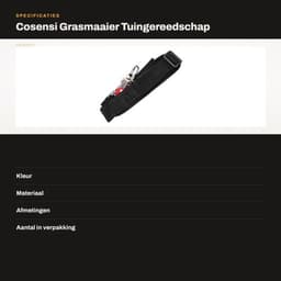 Grasmaaier - Tuingereedschap - Schouderval voor comfort - Nylon - Verstelbaar - Geschikt voor mannen en vrouwen - 1 stuk — thumbnail 5