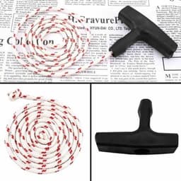 Starthendel voor grasmaaier, terugslagstartkoord met 3 starthendels, accessoires voor grasmaaiers met snoer voor de meeste grasmaaiers-Een meter touw — thumbnail 4