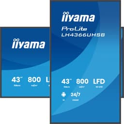 iiyama LH4366UHSB-B1AG beeldkrant Digitale signage flatscreen 109,2 cm (43) LCD Wifi 800 cd/m² 4K Ultra HD Zwart Type processor Android 24/7 — thumbnail 2