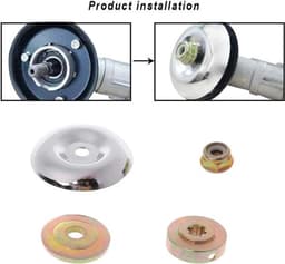 8 STUKS Grasmaaier Versnellingsbak Metalen Universele Bosmaaier Versnellingsbak Adapter met 5 STKS Trimmer Draad voor Strimmer Bosmaaier Trimmers — thumbnail 5