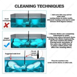 Compacte Vaatwasser - Multifunctioneel Apparaat - Servies Reinigen - Geen Installatie Nodig - 3 kg Gewicht - Meerkleurig — thumbnail 4