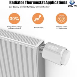 Slimme Radiator Thermostaat - Thermostaatkraan Zigbee - Energie Besparen - App en Spraakbesturing - M30 x 15 - Wit — thumbnail 5