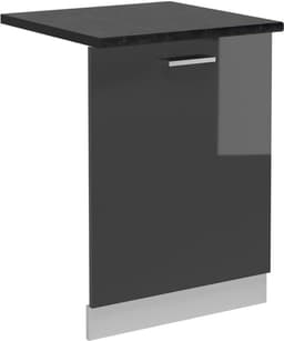 Vaatwasserpaneel - Keukenfront - Keuken Integreren - Hoogglans Afwerking - 60 cm - Antraciet — thumbnail 1