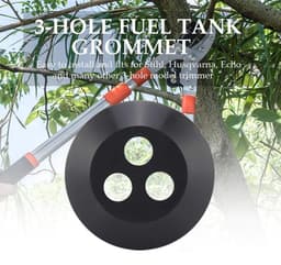 Dailygoods - 3-gaats brandstoftank-tule - vervanging voor trimmer-grasmaaier - rubber - geschikt voor brandstoftanktuit - zwart - 5 stuks/pakket — thumbnail 4