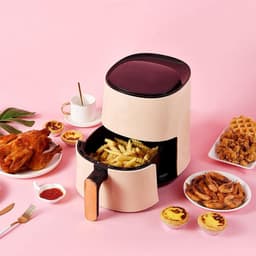 Slimme luchtfriteuse - Olievrije cooker - Gezond koken - Touchscreen bediening - 3L capaciteit - Wit — thumbnail 4