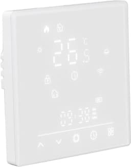 Slimme Verwarmingsschakelaar - Slimme Thermostaat - Temperatuurregeling - Energiebesparend - 16A 95-240V AC - Wit — thumbnail 1