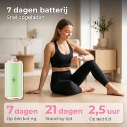 Nuvance Smartwatch Dames - Smartwatch Heren - Stappenteller Horloge Dames - Hartslagmeter - Sporthorloge - Geschikt voor iOS/Android - Incl. 5 Bandjes - Zilver — thumbnail 4
