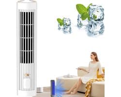 KZQ Draagbare Luchtkoeler Ventilator Stil 3 Snelheden Usb C Opladen Voor Slaapkamer En Kantoor Wit