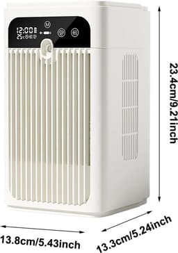 KZQ Draagbare Airco met Mistfunctuie, 3-in-1 Verdampingskoeler met 500 ml Watertank, Stille 20 dB Oplaadbare Mini Fan voor Bureau Slaapkamer Kantoor Camping — thumbnail 5