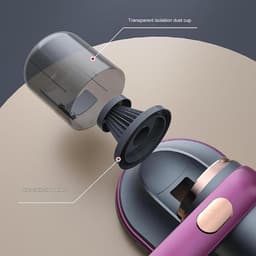 Draadloze Handstofzuiger - Compacte Stofzuiger - Snelle Schoonmaak - Krachtige Zuigkracht 10kPa - 185ml Reservoir - Paars — thumbnail 4