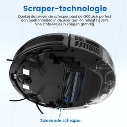 AIRROBO G60 – Robotstofzuiger - voor nat en droog gebruik – met dweilfunctie – combineert vegen, stofzuigen en dweilen in één apparaat – krachtige zuigkracht van 4000 Pa – intelligente gyroscoopnavigatie — thumbnail 3