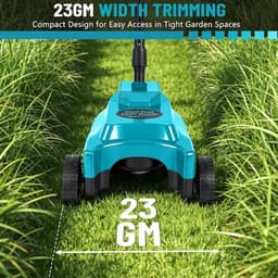 Accugrasmaaier – Grasmaaier – Accu Grasmaaier – Elektrische Grasmaaier – Draadloze Grasmaaier – 23 cm Maaibreedte – Mulchfunctie en Borstelloze Motor — thumbnail 4