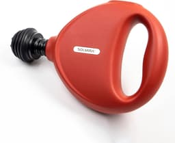 SnelShoppen - Massage Gun met 4 Snelheden en 4 Massagekoppen, Oplaadbaar via USB Type C, Rood, Ideaal voor Spierontspanning en Herstel — thumbnail 5