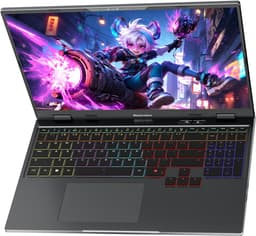 Blackview GamiBook 16 Gaming Laptop - 16 inch Full HD - 16 GB DDR5 - 1TB SSD - Intel i7 13650HX - NVIDIA RTX5060 - WiFi 6 Windows 11 Pro Notebook - Intel® Graphics - Grijs — thumbnail 1