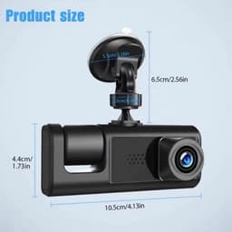 Dashcam - Autocamera, Autodashcam | Draadloze, robuuste en duurzame autodashcam met display, draagbare autodashcam in zwart — thumbnail 4