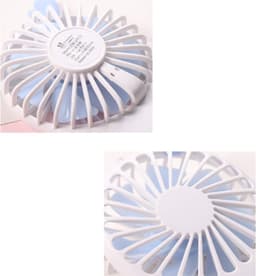 Krachtige mini-tafelventilator, draagbaar en elektrisch, met 800 mAh-accu, stil, voor thuis of onderweg — thumbnail 5