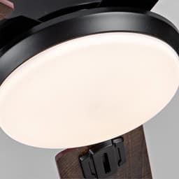 HAUSS SPOLE Plafondventilator Met Verlichting – 132 cm – Omkeerbare DC-Motor – Metaal En Hout – Zwart En Donker Walnoot — thumbnail 5
