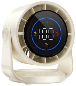 GELLDG Tafelventilator - Ventilateur met 100 Windsnelheden - Ultra Stille USB Oplaadbare Ventilator - Geschikt voor Bureau, Thuis, Slaapkamer en Auto - Kunststof - 173x138x190mm — thumbnail 1