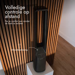 Bloomfold Aero Bladloze Ventilator - 101 cm - Grijs - Afstandsbediening - 4 Modi - Slaapstand - 7 uur Timer - 6 Snelheidsstanden — thumbnail 3