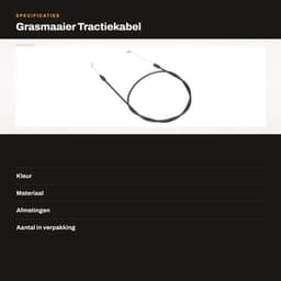Tractiekabel voor Fuxtec FX RM Grasmaaier - Vervangende Aandrijfremkabel - Motorzone Bedieningskabel — thumbnail 3
