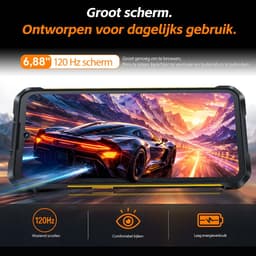 Robuuste Smartphone - CUBOT Kingkong ES 5 - 6,88" 120Hz - 24GB RAM - 256GB ROM - 7000 mAh 33W - Android 16 - 4G Dual SIM - IP68/IP69K - NFC - GPS - 2026 nieuw - Grijs — thumbnail 5