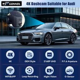 SnelShoppen - 4K Dashcam Auto met WiFi-APP, G-Sensor, Nachtzicht, Plug & Play voor Audi A1 A3 A4 A5 A6 A7 A8 e-tron Sportback GT Q2 Q3 Q5 Q7 Q8 TT R8 — thumbnail 5