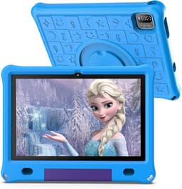 SnelShoppen - Kindertablet 10.1 inch Blauw - 64GB, 3GB RAM, Games, Iwawa Programma, Ouderlijk Toezicht, IPS Scherm met Bumper voor Kinderen — thumbnail 2
