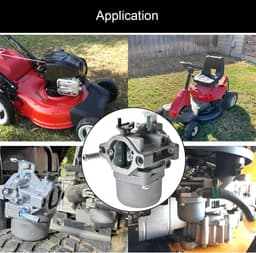 SnelShoppen - Carburetor Kit voor Grasmaaier 590399 796077 - Inclusief BK6E Bougie, Brandstofslang en Filter - Vervangingsonderdeel voor BS 21A707 21R — thumbnail 4