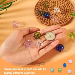 Set van 12 bloemenkralen in kegelsvorm voor doe-het-zelf windspelen en sieraden maken, kleurrijk en veelzijdig voor creatieve projecten — thumbnail 2