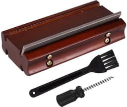 4-in-1 fret-uiteinde-afschuiningsvijl, 3/23/35/90 graden gitaarfret-kroon-uiteindevijl inclusief borstel en schroevendraaier voor het kroon-uiterlijk en het ontbramen van frets — thumbnail 1