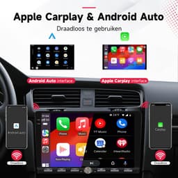 Boscer 2 Din Autoradio - Geschikt voor Seat Ibiza (2012-2015) - Draadloos Apple CarPlay & Android Auto - Vernieuwd Bedieningspaneel - 9 Inch HD Touchscreen - WiFi, Bluetooth & USB - Achteruitrijcamera & Microfoon — thumbnail 5