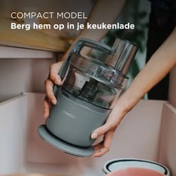 Keukenmachine 650W – Compacte Foodprocessor – Hakken, Snijden, Mengen en Raspen – Direct Serveren – Vaatwasserbestendig — thumbnail 3