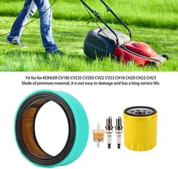 Luchtfilter Revisieset - Geschikt voor KOHLER CV18S/CV23S/CV20S/CH22/CH23 - Inclusief Brandstoffilter/Bougie/Oliefilter - Stabiele Prestaties - Materiaal: IJzer/Rubber - Grasmaaieronderdelen — thumbnail 4