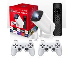 sogiol® Beamer Thuisbioscoop Projector - HD Ready 720P - 160 ANSI Lumen - WiFi Screen Mirroring - Draagbare Gaming Projector - Wit