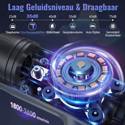 Massagengun - Massage Pistool - Massage Gun - Grijs - 19cm x 18cm x 6cm — thumbnail 3