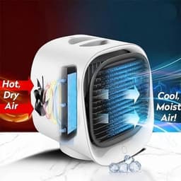 Draagbare Airconditioner - Met Tank & Led Nachtlampje, 4 Snelheidsinstellingen, Koelen in 90 Seconden - roze — thumbnail 4
