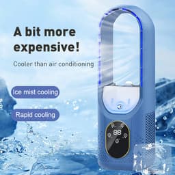 Mobiele airconditioning - 6 modi, draagbare luchtkoeler met waterkoelventilator, timer 1-6 uur, 7-kleurig ledlicht, mistfunctie, waterreservoir en ijsvak, mini-airconditioning, stil voor thuis, kantoor — thumbnail 5