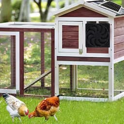 Zonne Ventilator - Afzuigventilator - Luchtcirculatie Buiten - Energiezuinig Zonnepaneel - 21x15x4 cm - Zwart — thumbnail 1