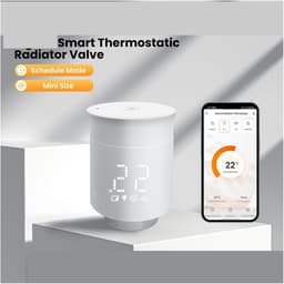 Slimme Radiatorthermostaat - Thermostatische Kraan - Energie Besparen - Past op 98% - M30 x 1.5 mm - Wit — thumbnail 3