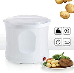 Elektrische Aardappelschiller - Keuken Gadget Appelschiller - Snel Groenten Schillen - Rommelvrij en Tijdbesparend - 1.60 kg - Wit — thumbnail 3
