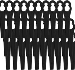 Plastic Grasmaaier Mesjes - Vervangende Mesjes Grasmaaier - Gazon Onderhoud - Universele Pasvorm - 83 mm - Zwart — thumbnail 1