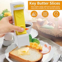 Botersnijder - Boterdispenser - Bakken en koken - Geïntegreerde opslag - 203 cm - Wit — thumbnail 3