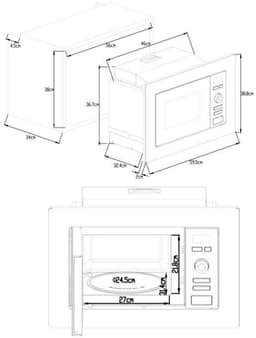 Magnetron Continental Edison MO20IXES 800W 20 L — thumbnail 5